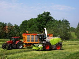 claas 960 in bocht
